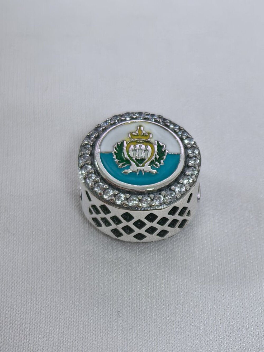 Pandora San Marino Exclusive Charm Pendant, S925 Silver Jewelry